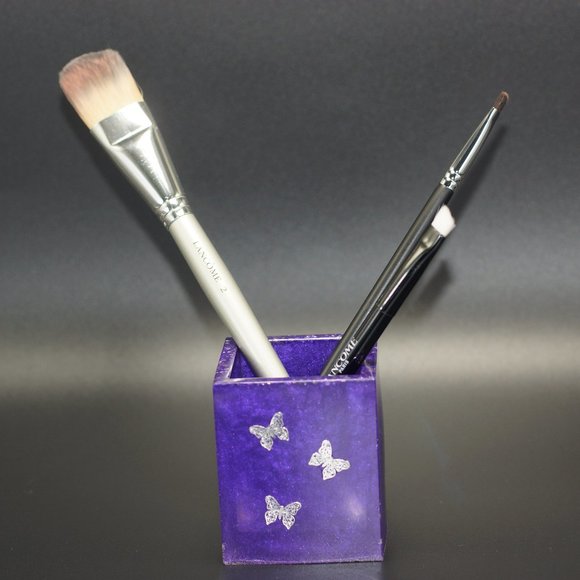 NWOT Purple Resin Container, Bath Accessory - Picture 3 of 11